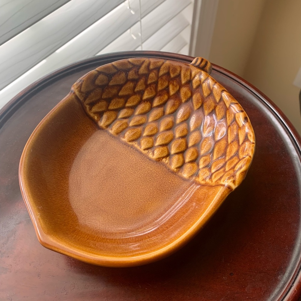 Pottery Barn Acorn Trinket Tray